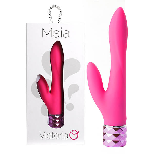 Maia Victoria pink rechargeable rabbit vibrator for female pleasure