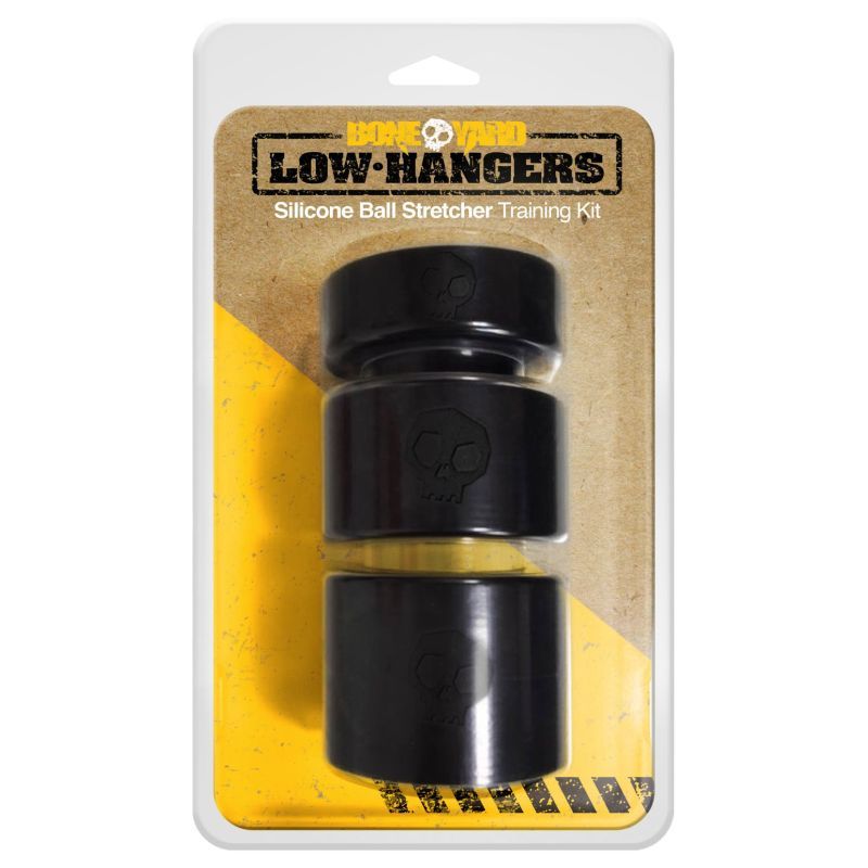 Boneyard Low Hangers - Black Silicone Ball Stretcher Training Kit