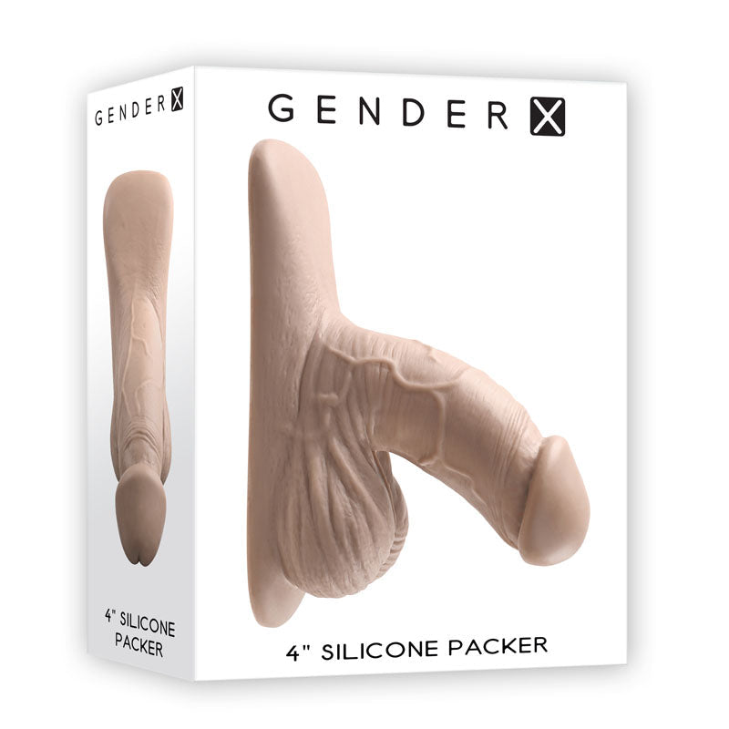 Gender X 4'' SILICONE PACKER LIGHT - Flesh 10 cm Packer buy online Australia