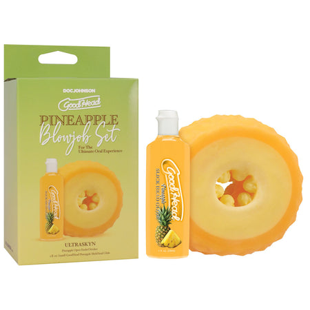 GoodHead Pineapple Blowjob Set - Pineapple Stroker with Pineapple Flavoured Lubricant 30 ml Bottle buy online Australia