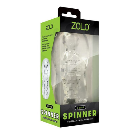 Zolo Gripz - Spinner - Clear Stroker Sleeve