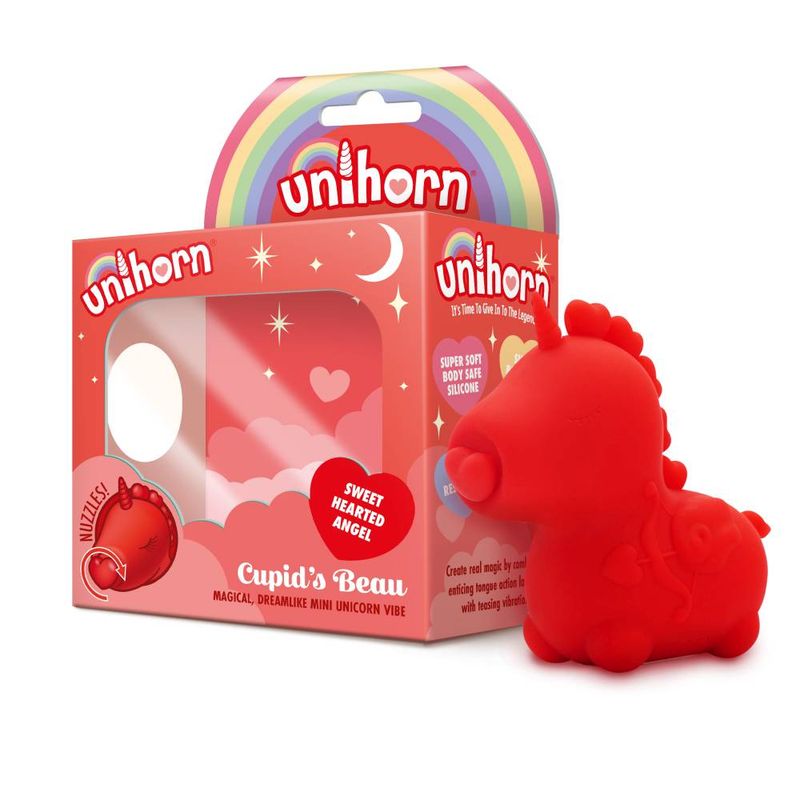 Unihorn - Cupid's Beau - Red USB Rechargeable Heart Nosed Stimulator