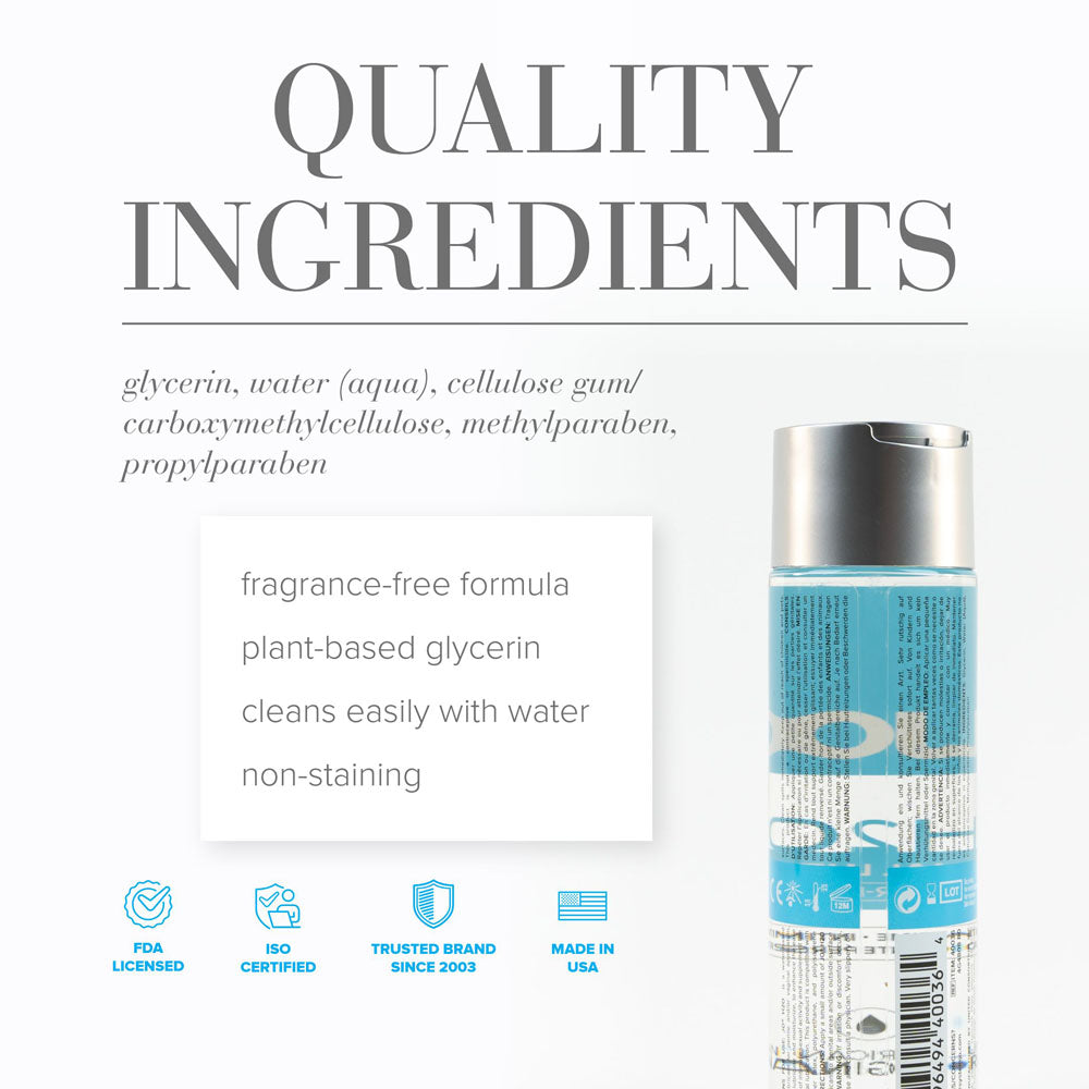 JO H2O Original Lube - 240 mL - Water Based Lubricant - 240 ml Bottle — image 4