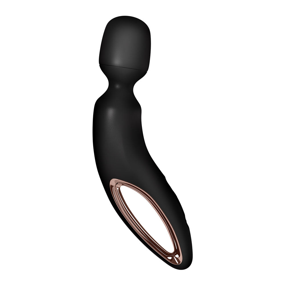 Satisfyer Wand-erland - Black - Black/Rose Gold Massage Wand