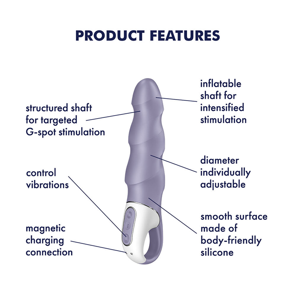 Satisfyer Air Pump Vibrator 1 - Lilac Inflatable Vibrator