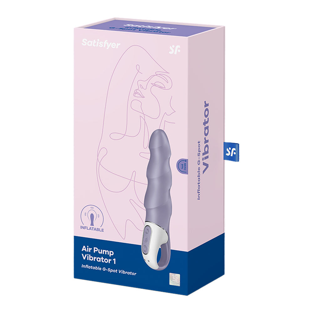 Satisfyer Air Pump Vibrator 1 - Lilac USB Rechargeable Inflatable Vibrator — view 8