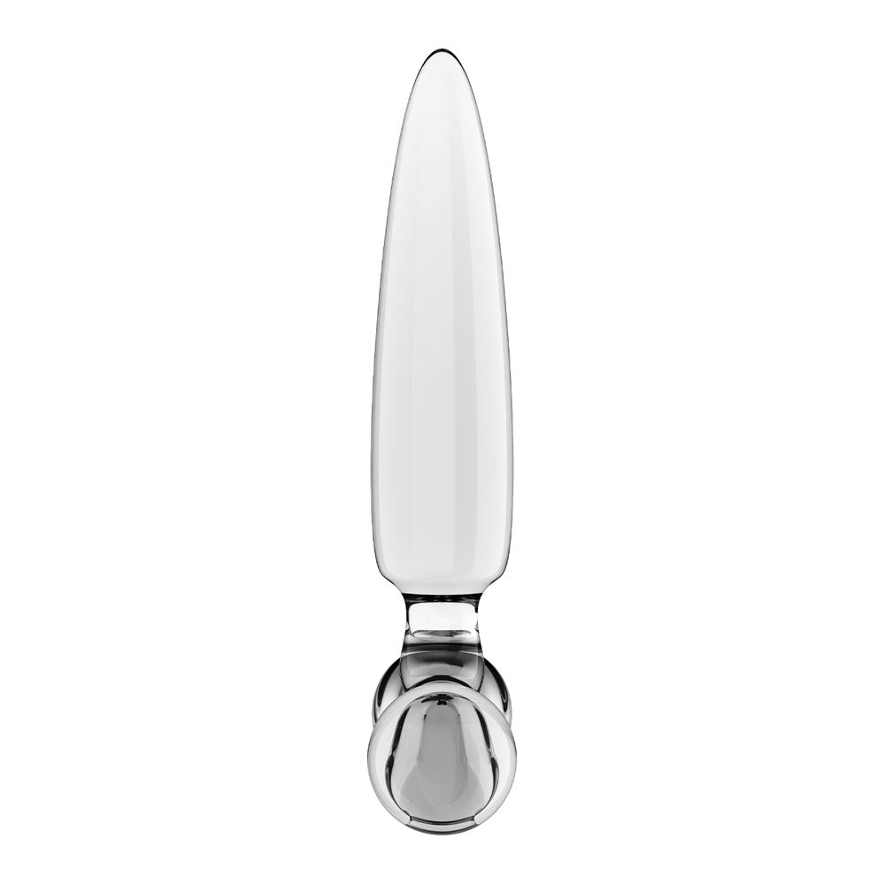 Satisfyer Triple Crystal 1 - Clear - Clear Glass 3-in-1 Butt Plug — view 6