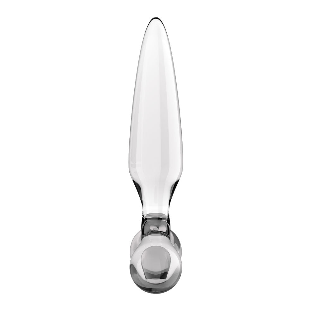 Satisfyer Triple Crystal 2 - Clear - Clear Glass 3-in-1 Butt Plug — view 6