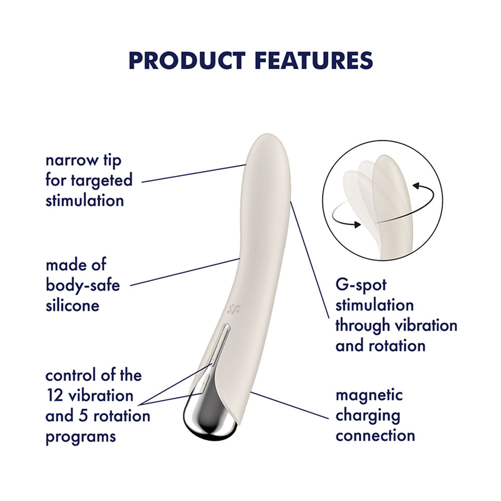 Satisfyer Spinning Vibe 1 - Beige — image 6