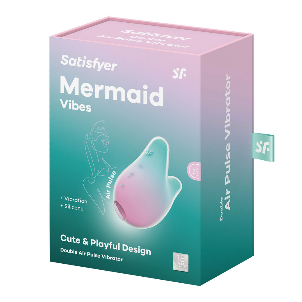 Satisfyer Mermaid Vibes - Mint/Pink - Mint/Pink USB Rechargeable Air Pulse Stimulator — view 8