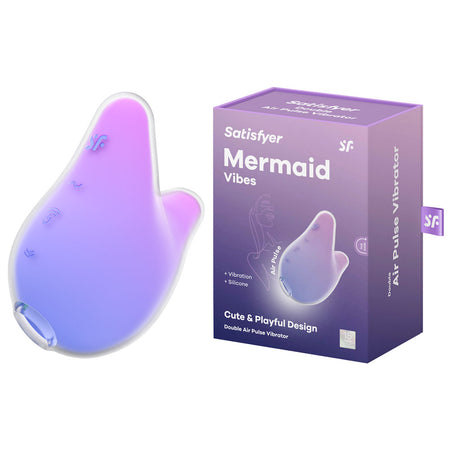 Satisfyer Mermaid Vibes - Violet/Pink - Violet/Pink Air Pulse Stimulator buy online Australia