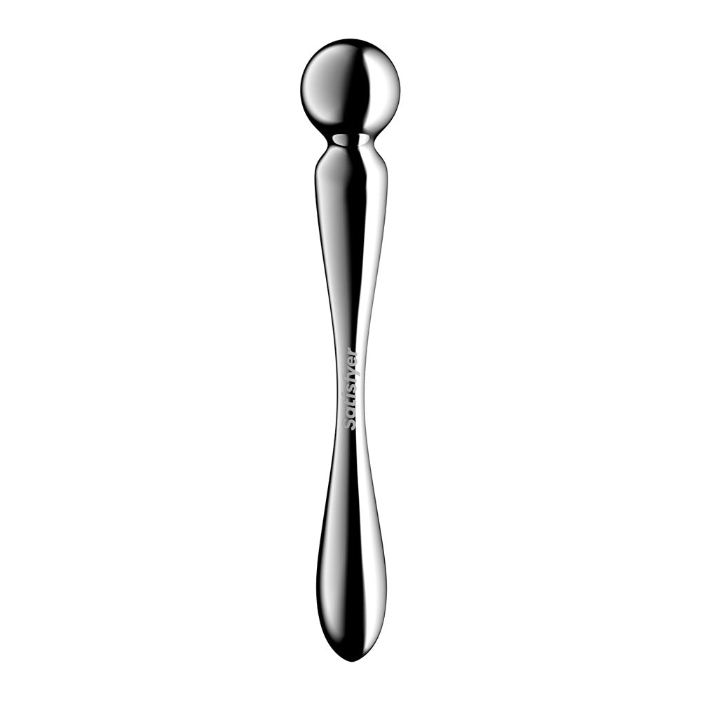 Satisfyer Star Force 2 - Chrome Steel 22 cm Dildo — view 6