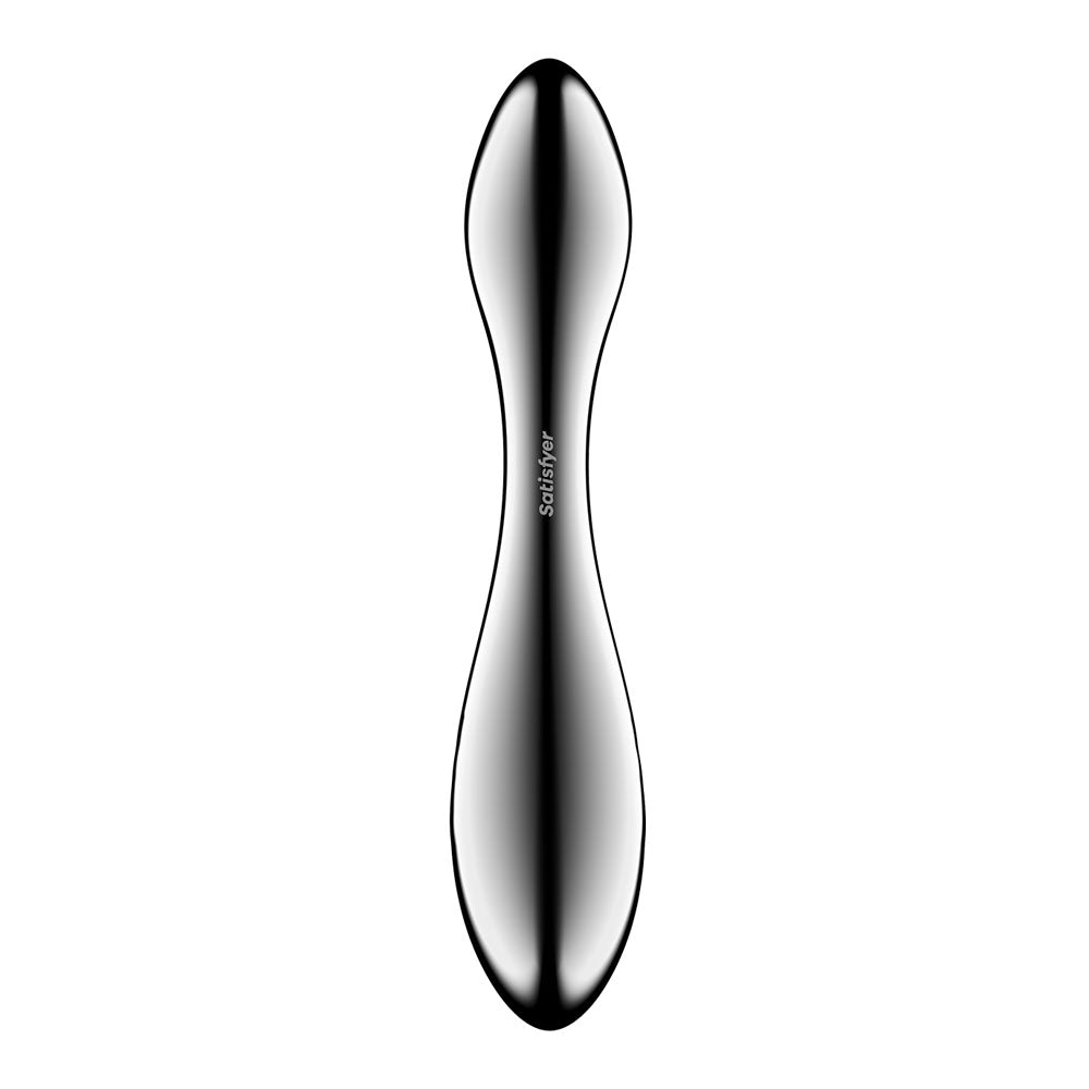 Satisfyer Pure Gravity 3 - Chrome Steel 21 cm Dildo — view 6