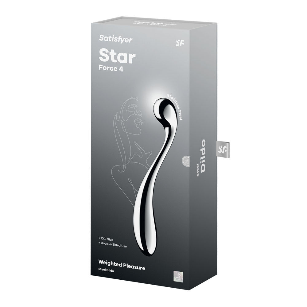 Satisfyer Star Force 4 - Chrome Steel 26 cm Dildo — view 7