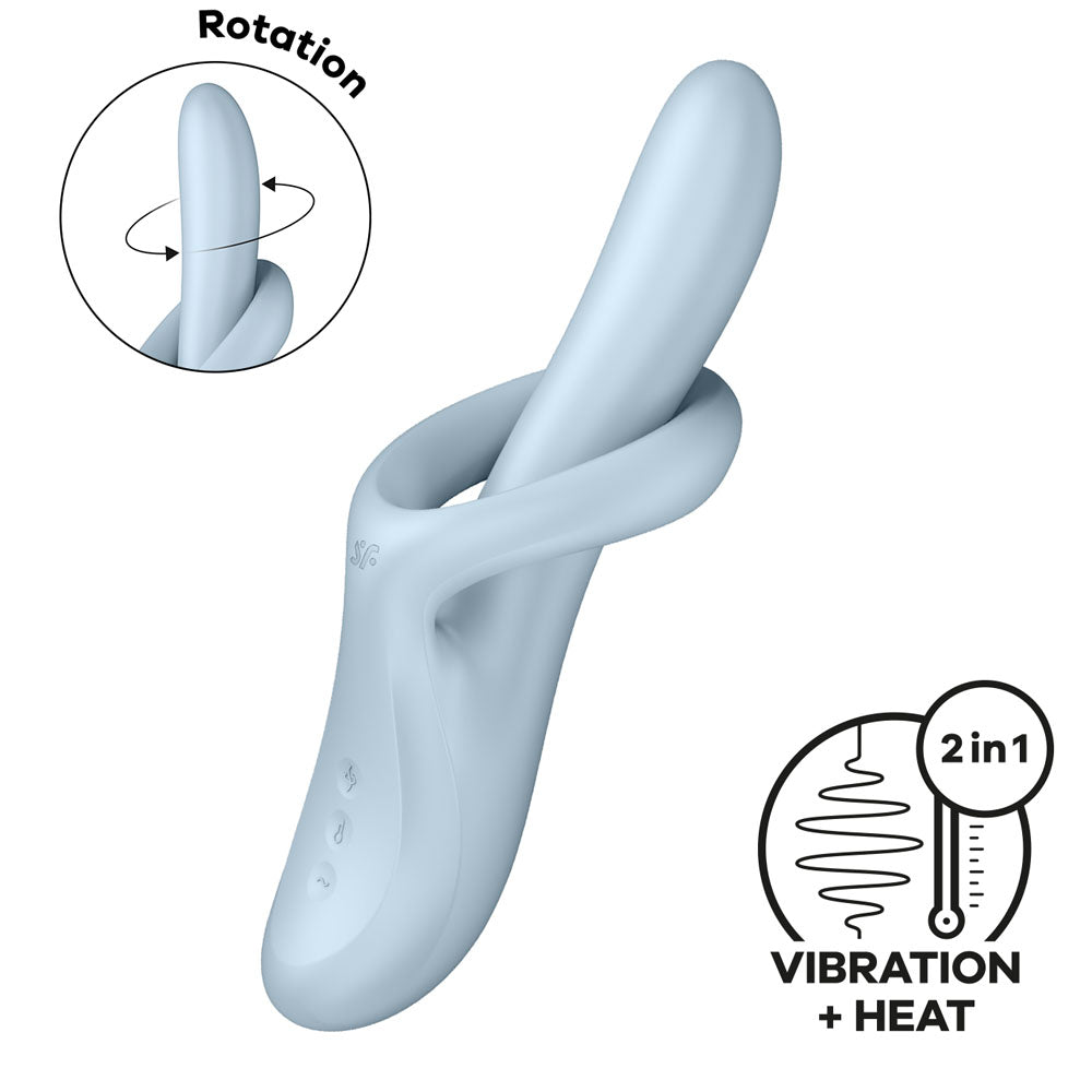 Satisfyer Heat Flex 4 - Blue - Blue Heating Vibrator