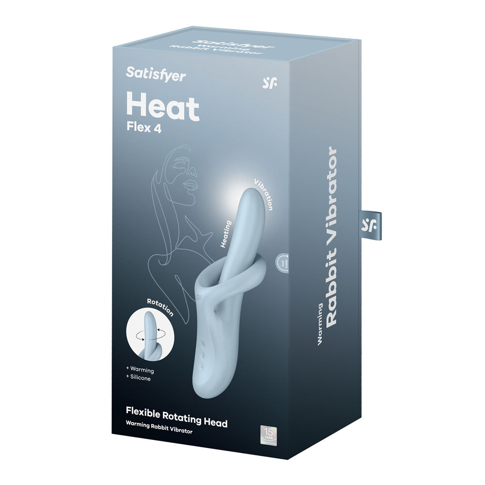 Satisfyer Heat Flex 4 - Blue - Blue USB Rechargeable Heating Vibrator — view 7