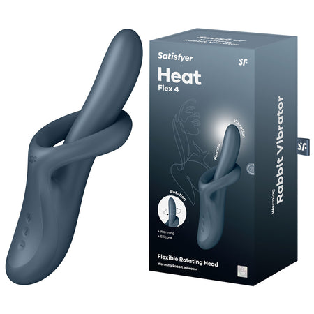 Satisfyer Heat Flex 4 - Grey - Grey Heating Vibrator buy online Australia