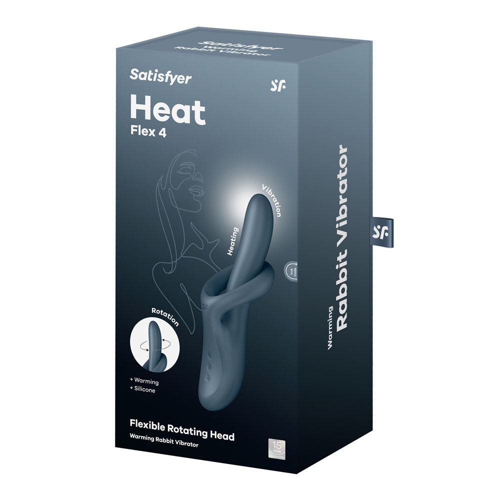 Satisfyer Heat Flex 4 - Grey - Grey USB Rechargeable Heating Vibrator — view 8