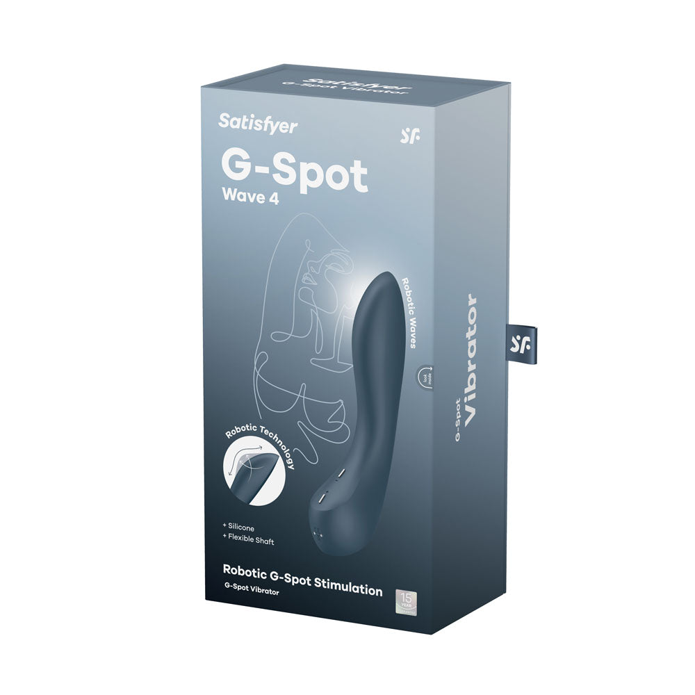 Satisfyer G-Spot Wave 4 - Dark Blue 21 cm USB Rechargeable Vibrator with Robotic G-Spot Stimulation — view 8
