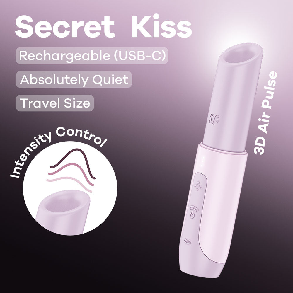 Satisfyer Secret Kiss - Lilac Air Pulse Stimulator buy online Australia