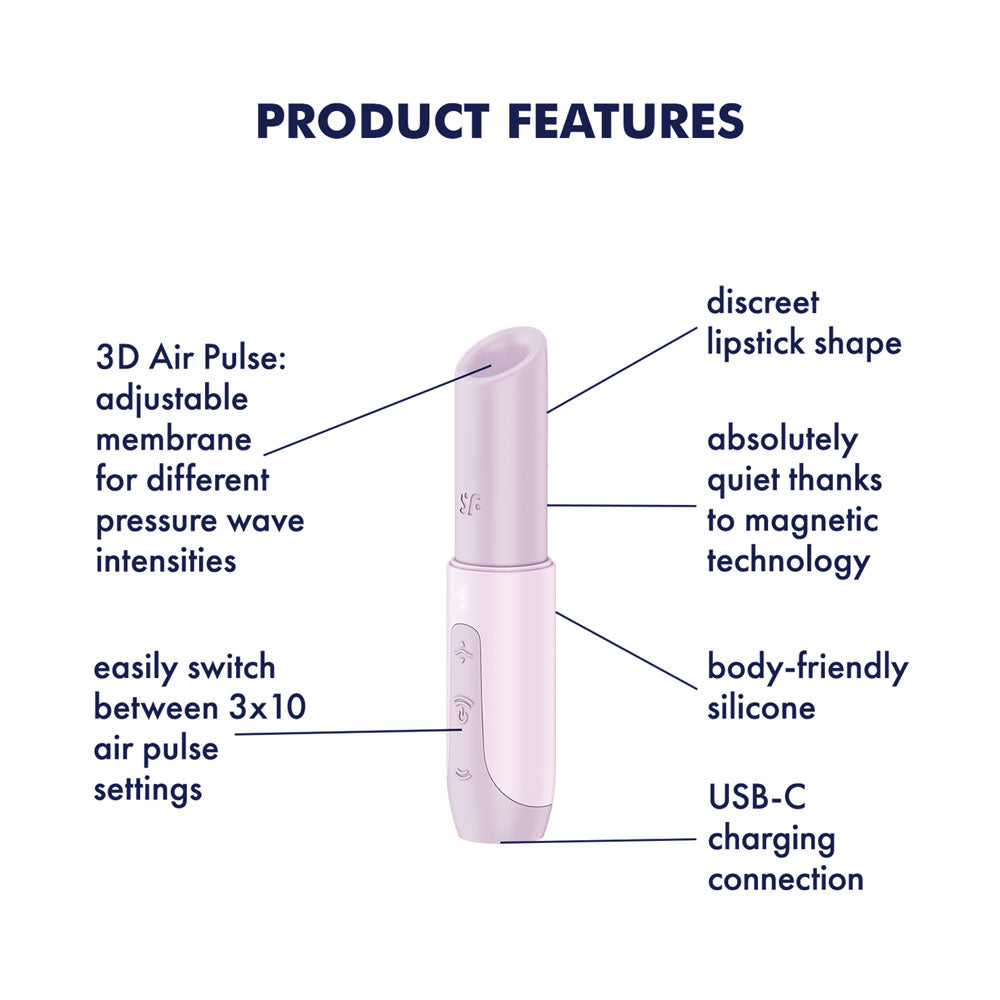 Satisfyer Secret Kiss - Lilac Air Pulse Stimulator