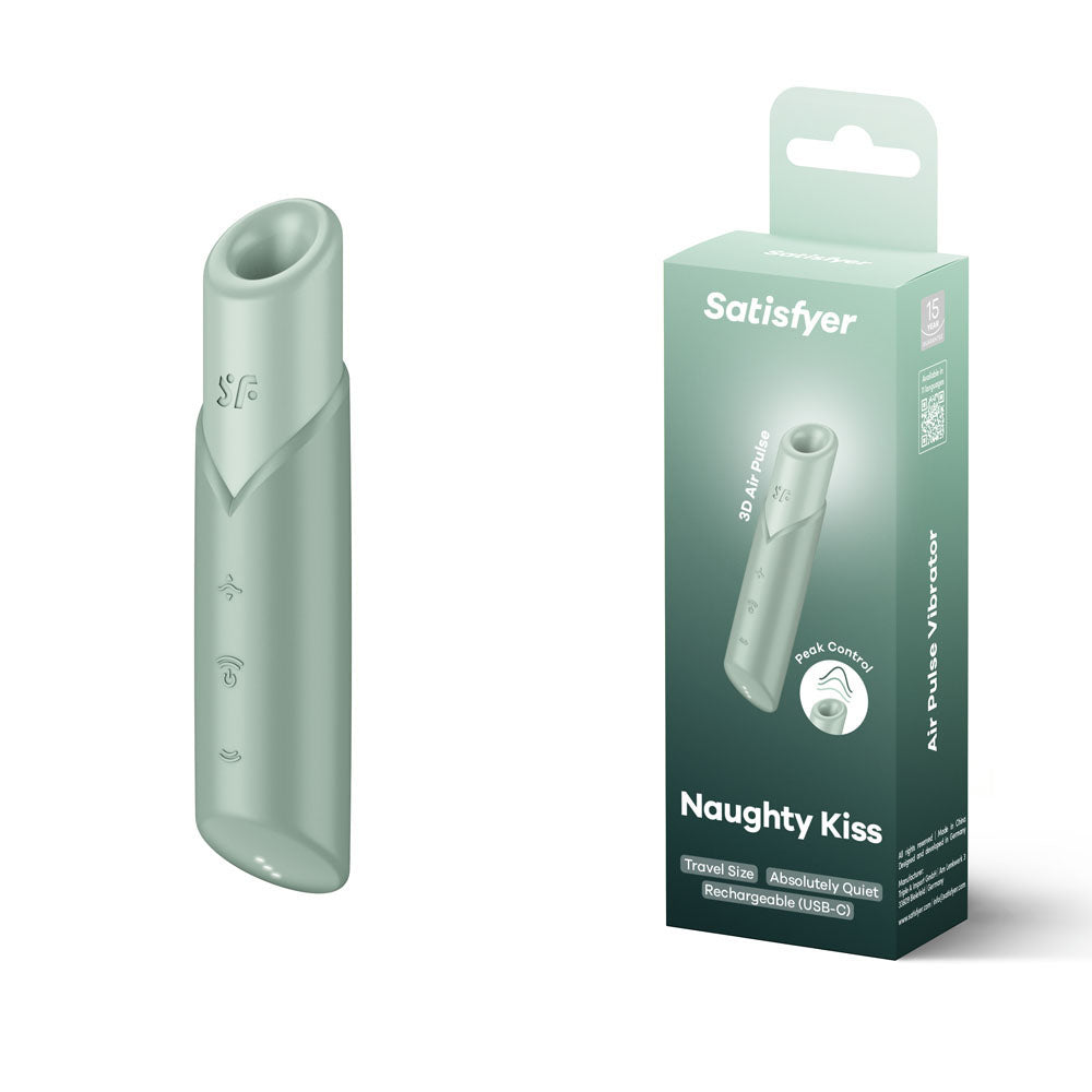 Satisfyer Naughty Kiss - Mint Green Air Pulse Stimulator