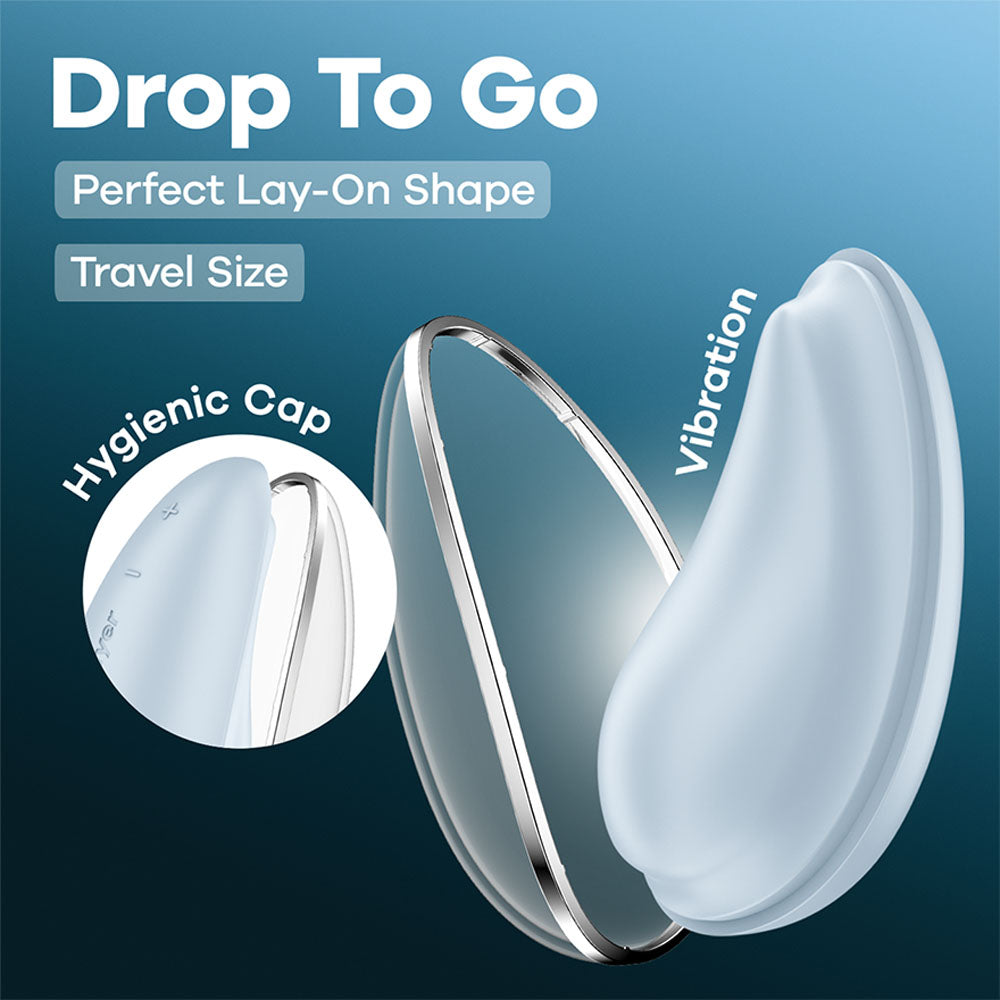 Satisfyer Drop To Go - Blue - Blue Clitoral Stimulator buy online Australia