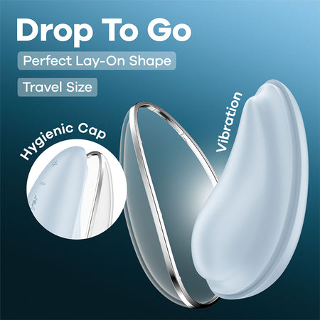 Satisfyer Drop To Go - Blue - Blue Clitoral Stimulator buy online Australia