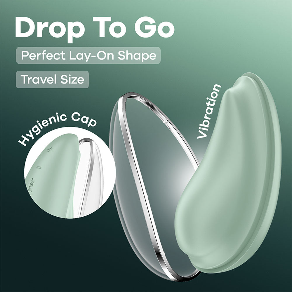 Satisfyer Drop To Go - Mint - Mint Green Clitoral Stimulator buy online Australia