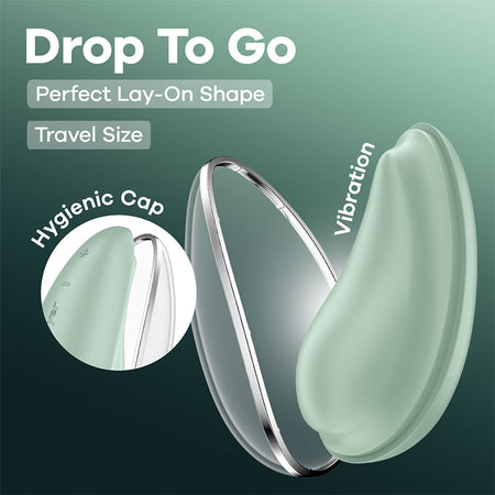 Satisfyer Drop To Go - Mint - Mint Green Clitoral Stimulator buy online Australia