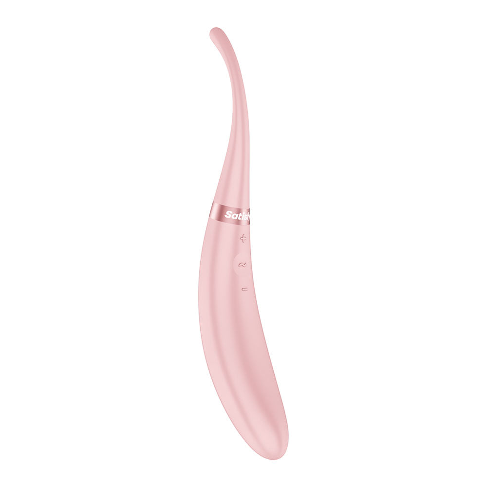 Satisfyer Tip Tease - Rose - Rose USB Rechargeable Vibrator with Twirling Tip — view 6