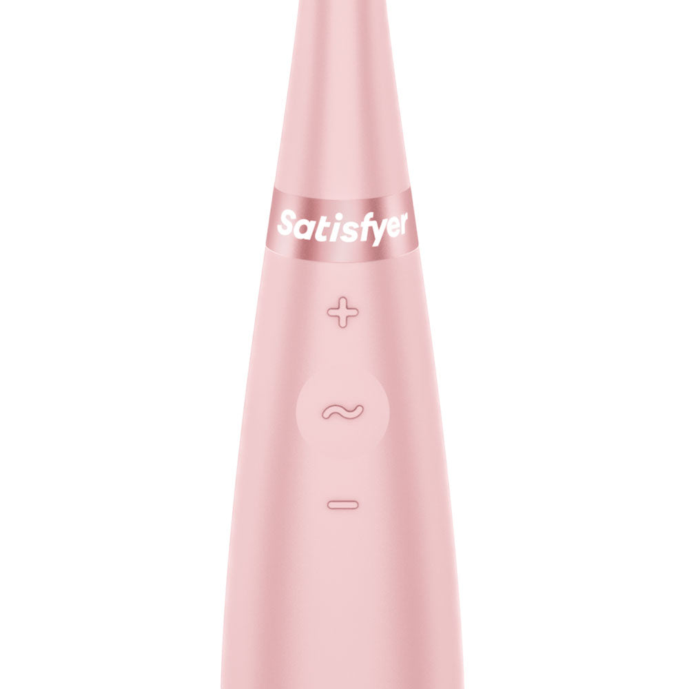 Satisfyer Tip Tease - Rose - Rose USB Rechargeable Vibrator with Twirling Tip — view 7