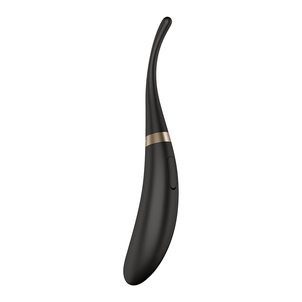 Satisfyer Tip Tease - Black - Black Vibrator with Twirling Tip
