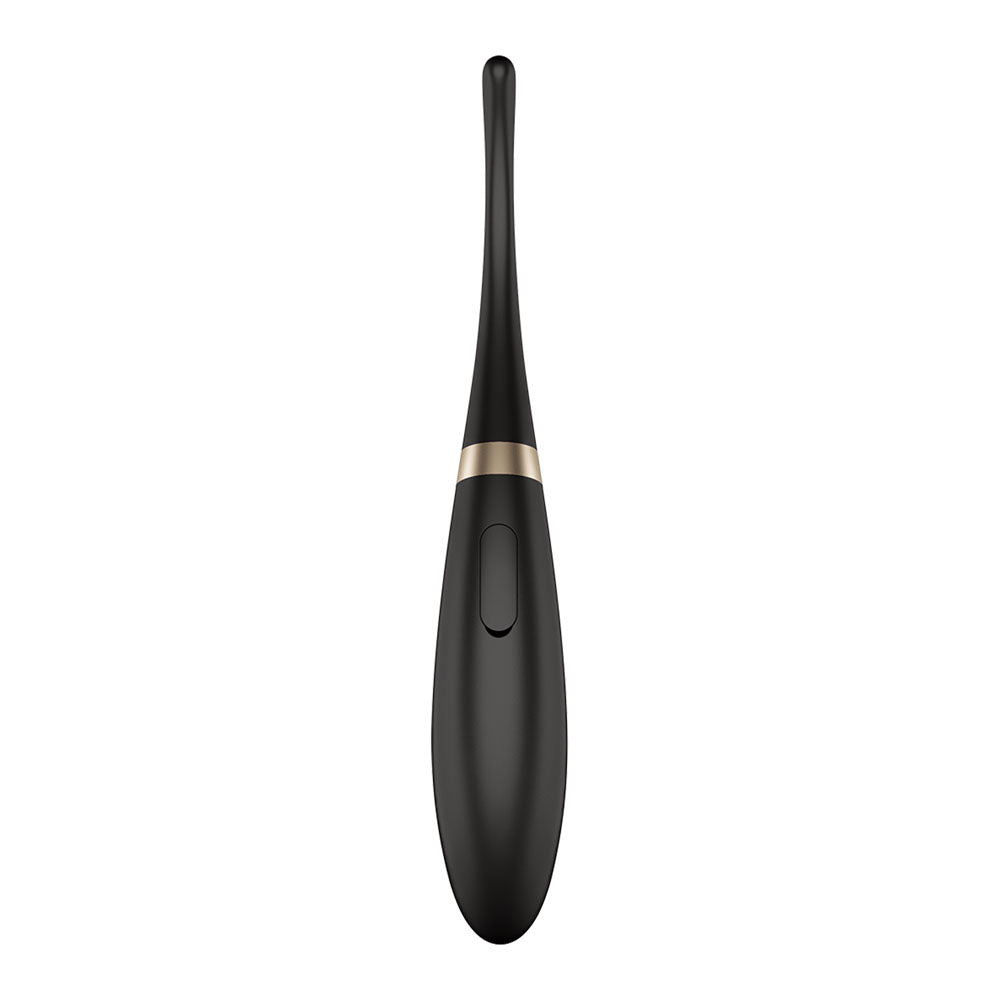 Satisfyer Tip Tease - Black - Black Vibrator with Twirling Tip
