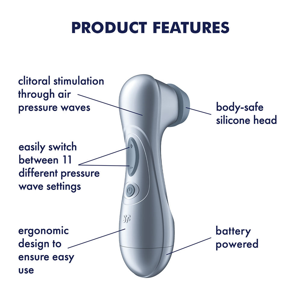 Satisfyer Pro 2 - Blue - Battery Series - Blue Touch-Free Clitoral Stimulator — image 2