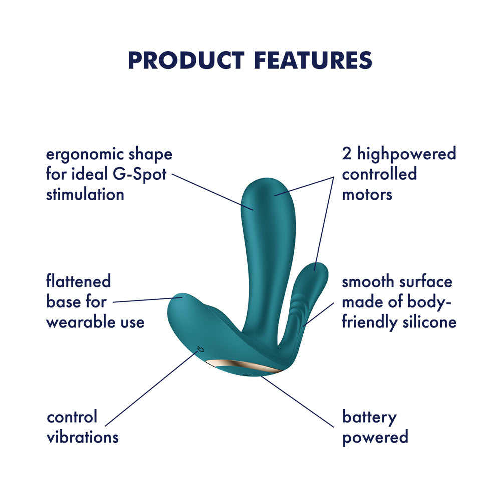 Satisfyer Top Secret + - Battery Series - Green Wearable Vibrator — image 2