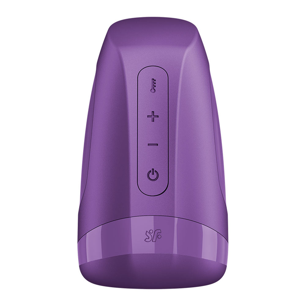 Satisfyer Men Heat Vibration - Battery Series - Purple Heating and Vibrating Masturbator — image 3