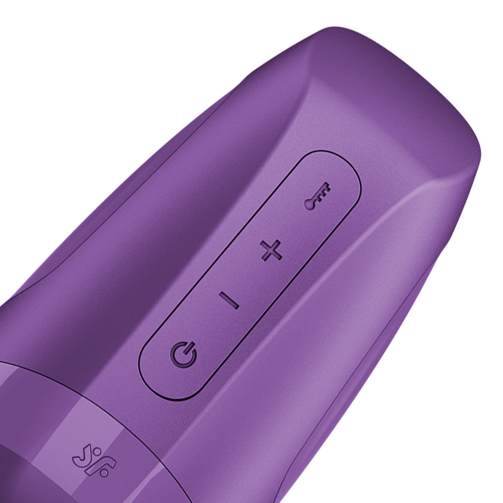 Satisfyer Men Heat Vibration - Battery Series - Purple Heating and Vibrating Masturbator — image 4