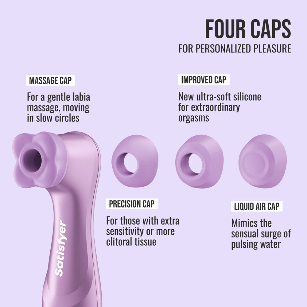 Satisfyer Pro 2 Generation 4 Amethyst Touch-Free Usb-C Rechargeable Clitoral Stimulator with App Control, view 3