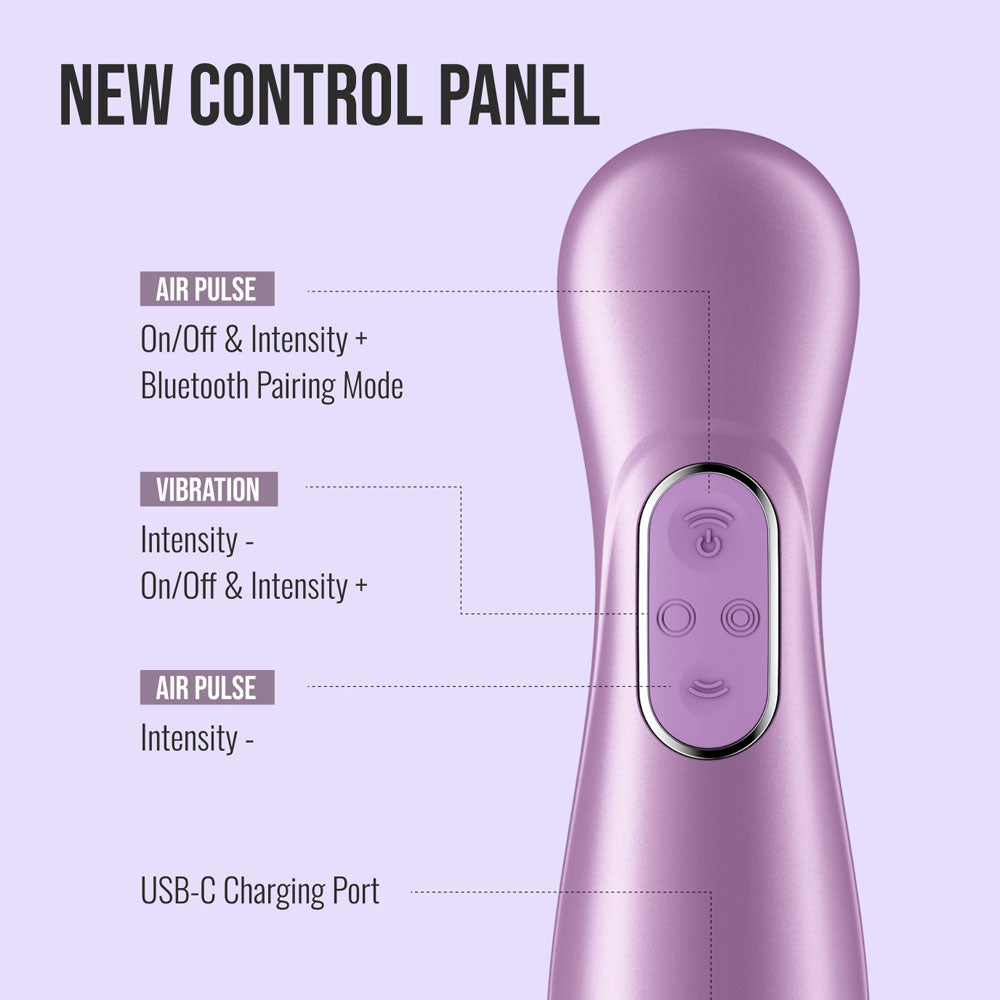 Satisfyer Pro 2 Generation 4 Amethyst Touch-Free Usb-C Rechargeable Clitoral Stimulator with App Control, view 4