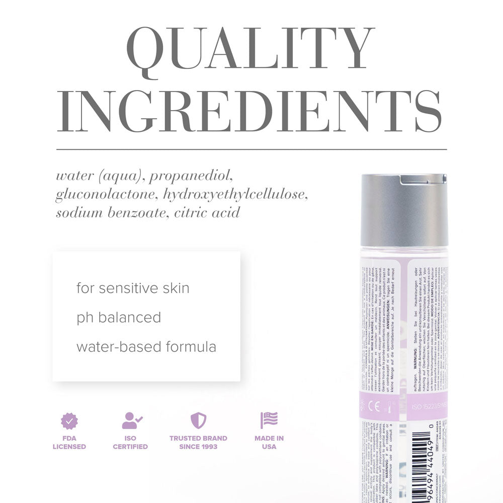 JO Agape Original Lube - 120 mL - Water Based Lubricant for Sensitive Skin - 120 ml Bottle — image 4