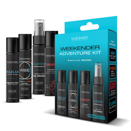 Wicked WEEKENDER ADVENTURE KIT - Mixed Lubricants & Cleaner 30 ml Bottles - 4 Pack buy online Australia