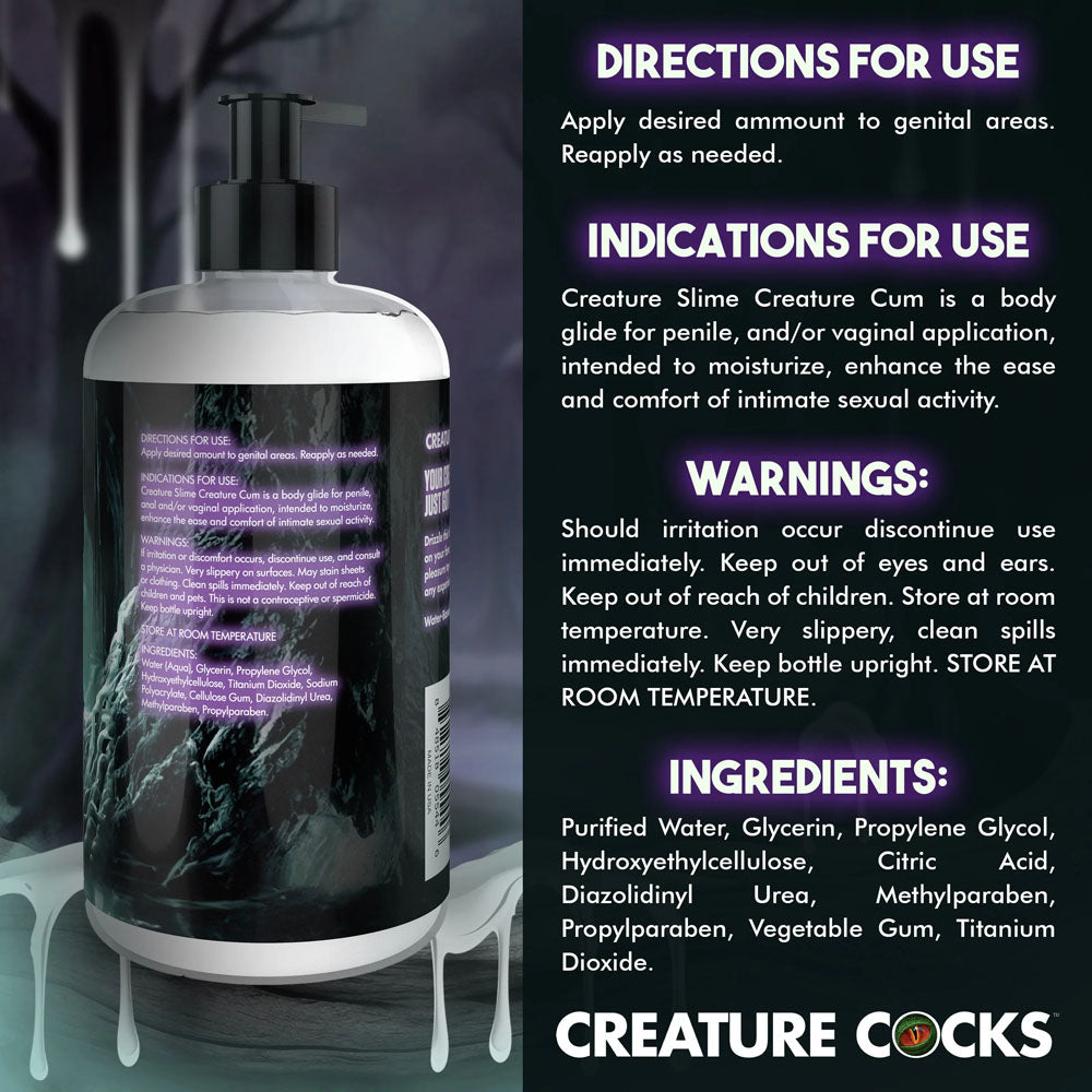 Creature Slime by Creature Cocks - Creature Cum - Cum Lubricant - 473 ml Pump Bottle — view 6
