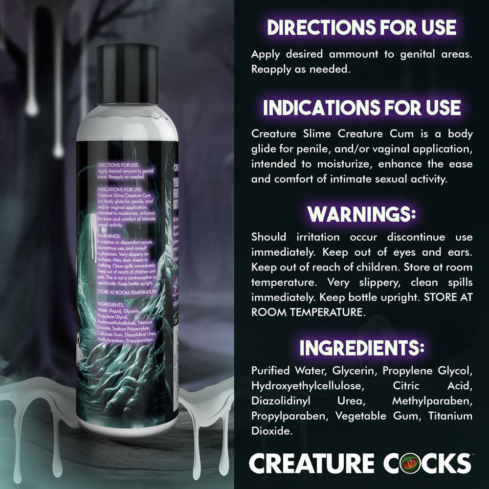 Creature Slime by Creature Cocks - Creature Cum - Cum Lubricant - 236 ml Pump Bottle