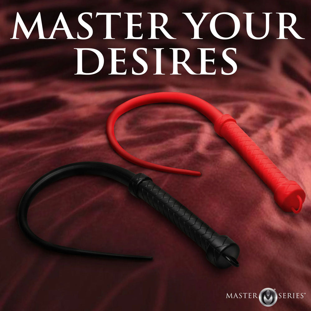 Master Series Viper Tail - Black - Black Silicone Whip — image 6