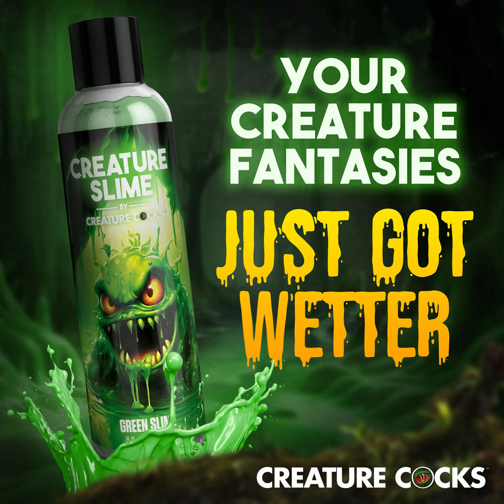 Creature Slime by Creature Cocks - Green Slime - Green Water Based Lubricant - 237 ml Bottle — image 5