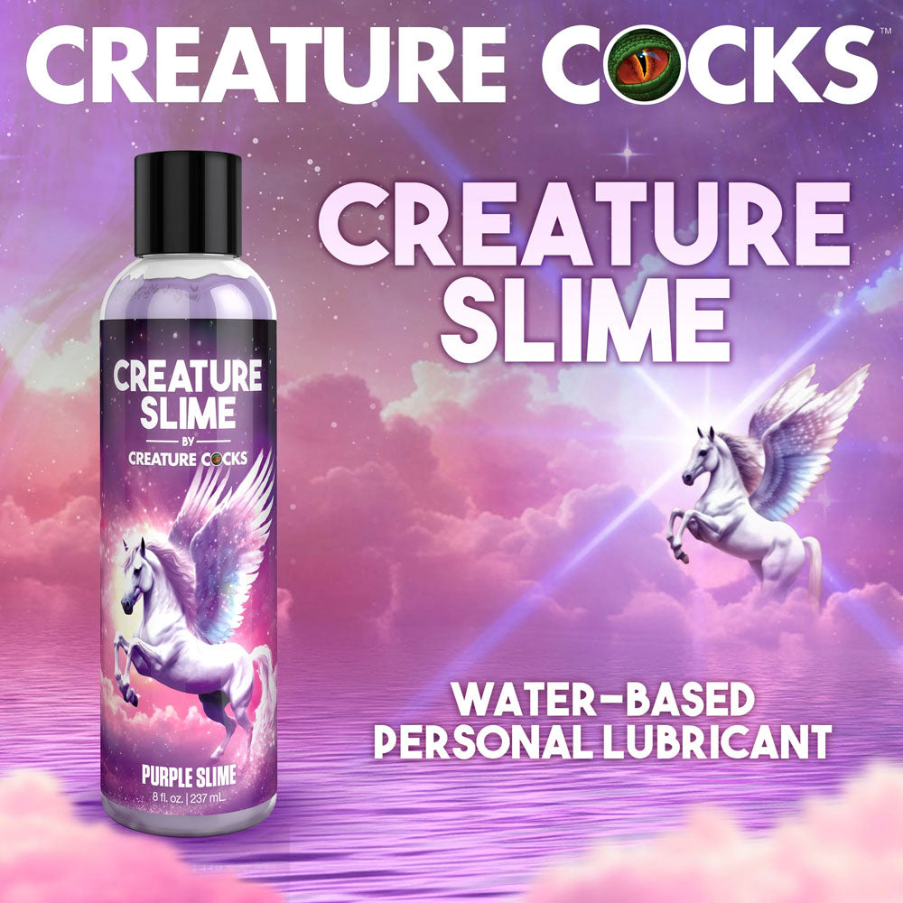 Creature Slime by Creature Cocks - Purple Slime - Purple Water Based Lubricant - 237 ml Bottle — image 4