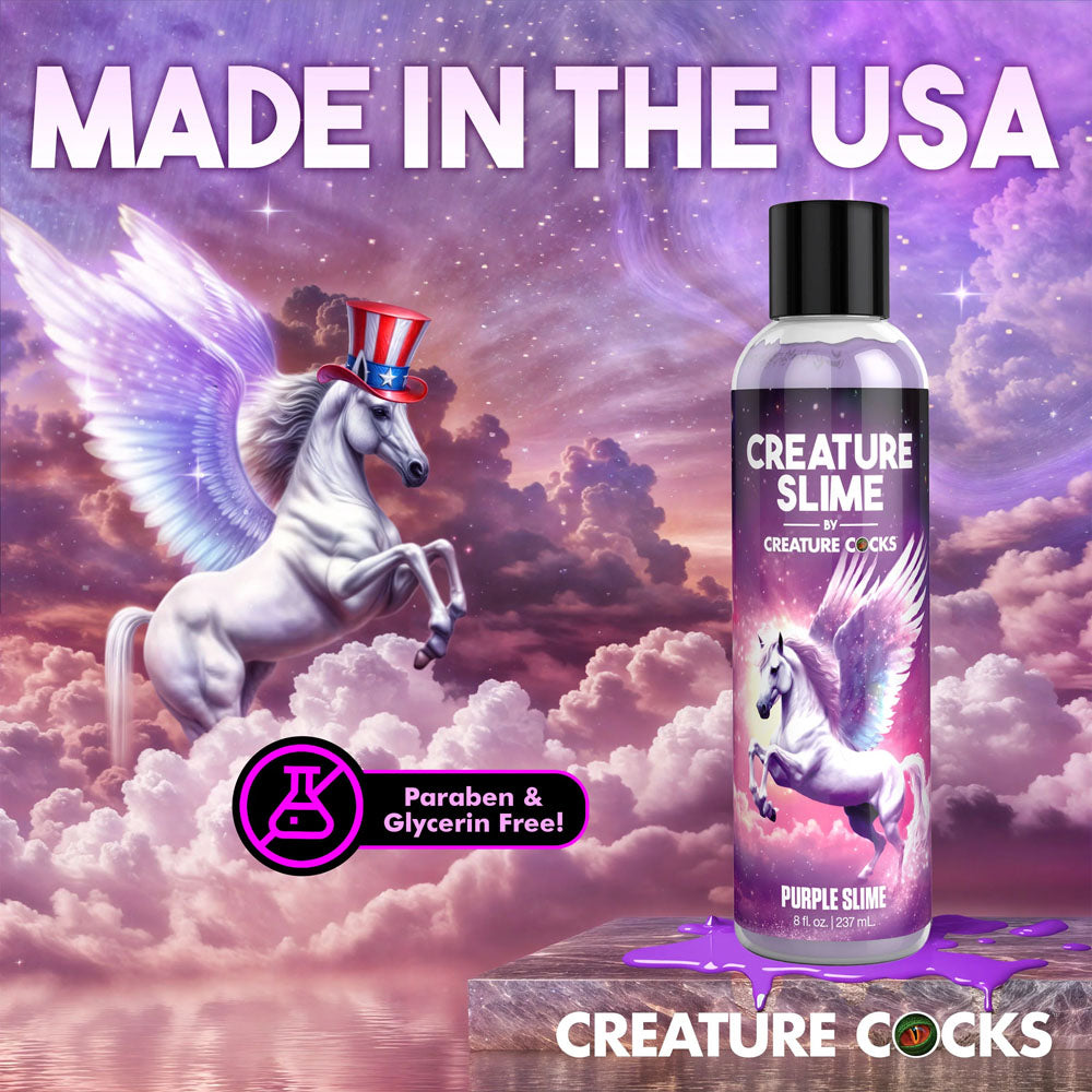 Creature Slime by Creature Cocks - Purple Slime - Purple Water Based Lubricant - 237 ml Bottle — image 7
