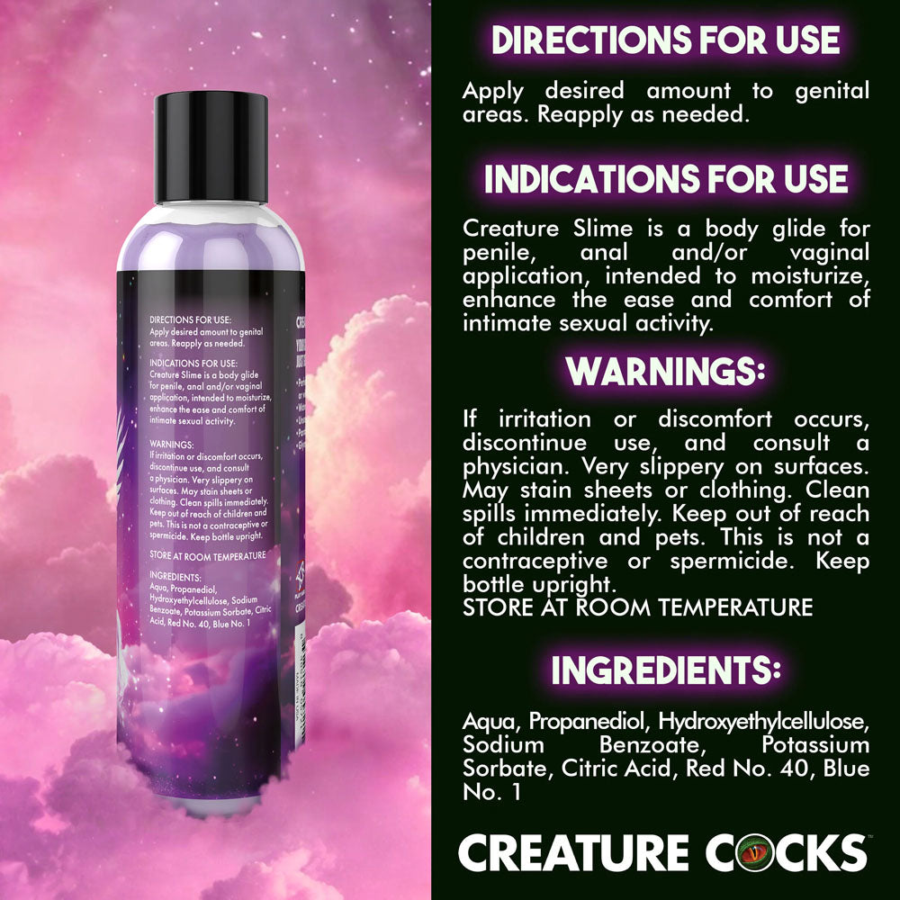 Creature Slime by Creature Cocks - Purple Slime - Purple Water Based Lubricant - 237 ml Bottle — image 9