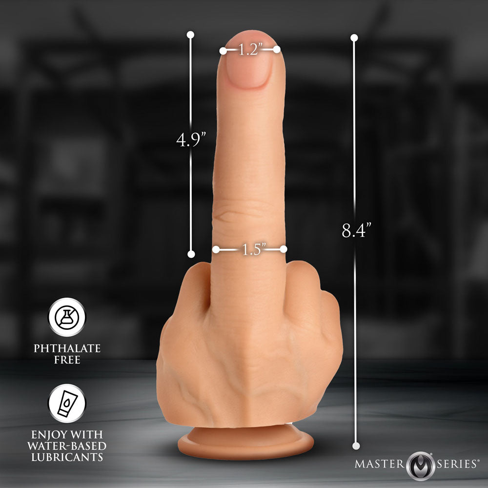 Master Series The Finger - Flesh 21.3 cm Giant Finger Dildo — view 6